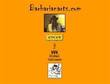 Tablet Screenshot of barbarianarts.com